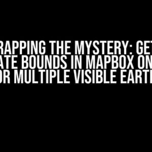 Unwrapping the Mystery: Getting Coordinate Bounds in MapBox on Android for Multiple Visible Earths